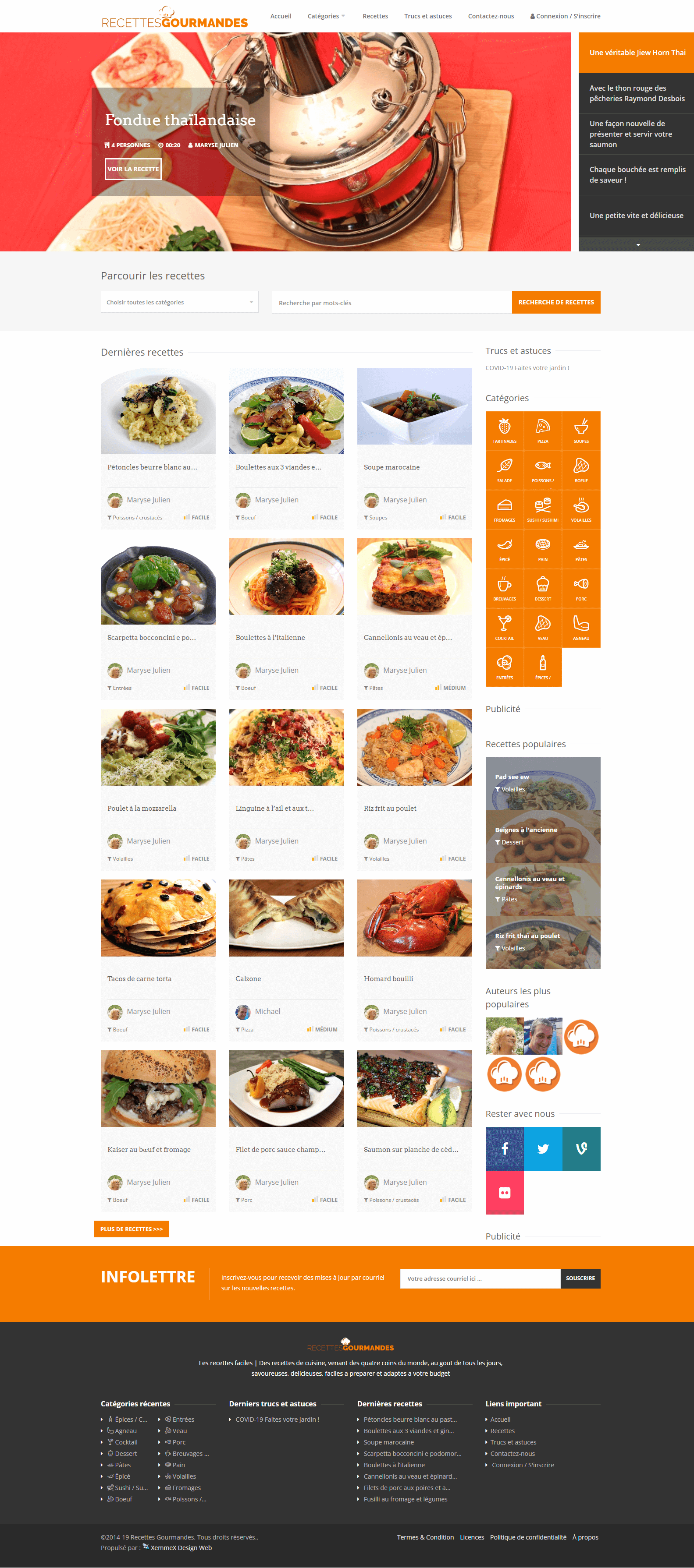 Recettes Gourmandes